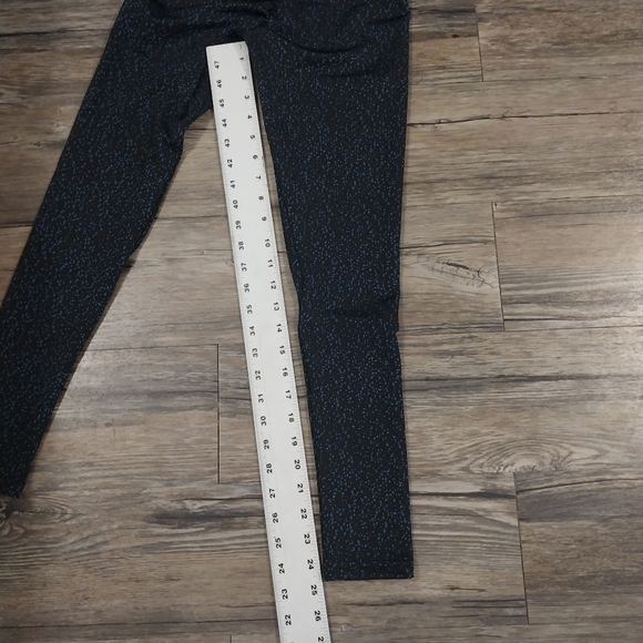 Echt Print High Rise Scrunch Leggings Size xs Womens Black Workout Stretch Pants - Picture 8 of 9